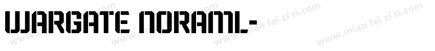 wargate noraml字体转换